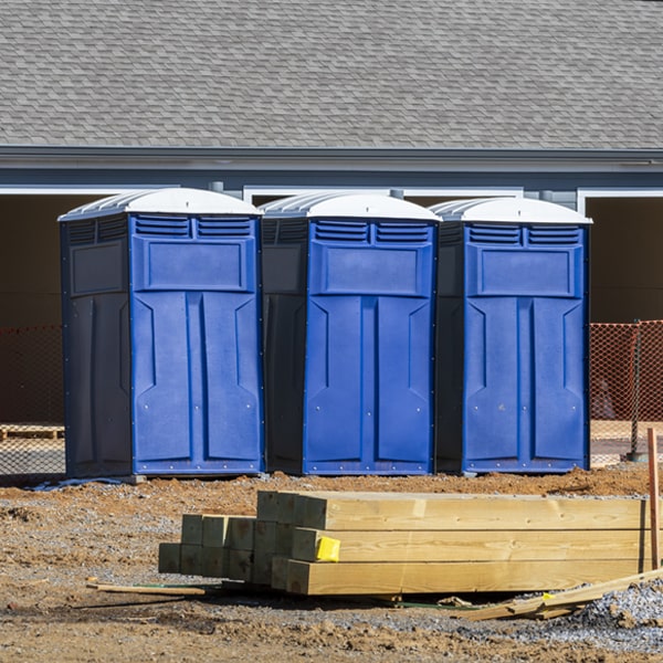 how can i report damages or issues with the portable toilets during my rental period in Uneeda